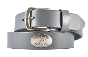 Alabama Crimson Tide Men's Collegiate Brown Leather Concho Belt.