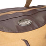 Georgia Bulldogs Canvas Weekender Bag - Khaki Waxed Canvas Duffel - Durable Water Resistant Bag - UGA Travel Bag - Overnight Case
