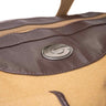 Georgia Bulldogs Canvas Weekender Bag - Khaki Waxed Canvas Duffel - Durable Water Resistant Bag - UGA Travel Bag - Overnight Case