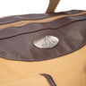 Alabama Crimson Tide Canvas Weekender Bag - Khaki Waxed Canvas Duffel - Durable Water Resistant Bag - Bama Travel Bag - Overnight Case