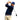 Braided Collegiate Golf Navy and Orange Stretch Belt.