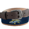 Yellow Tuna Men's Action Fishing Navy Ribbon Belt.