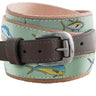 Offshore Slam Men's Action Fishing Turquoise Ribbon Belt.