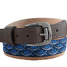 Sailfish Shoal Men's Action Fishing Navy Ribbon Belt.