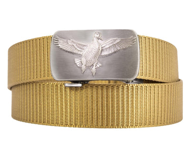 Mallard Cut-to-Size Belt with Gunmetal Clamp Buckle - Six Color Poly Webbing