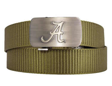 Alabama Crimson Tide Cut-to-Size Belt with Gunmetal Clamp Buckle