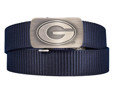 Georgia Bulldogs Cut-to-Size Belt with Gunmetal Clamp Buckle