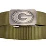 Georgia Bulldogs Cut-to-Size Belt with Gunmetal Clamp Buckle