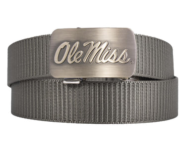 Ole Miss Rebels Cut-to-Size Belt with Gunmetal Clamp Buckle