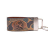 Florida State Seminoles Old School Camo Leather Loop Keychain.
