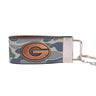 Georgia Bulldogs Old School Camo Leather Loop Keychain.