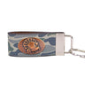 Turkey Hunting Old School Camo Leather Loop Keychain.