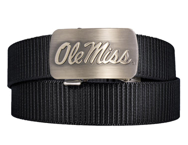 Ole Miss Rebels Cut-to-Size Belt with Gunmetal Clamp Buckle