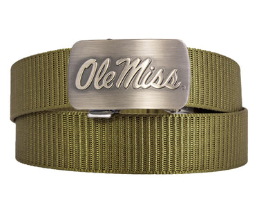 Ole Miss Rebels Cut-to-Size Belt with Gunmetal Clamp Buckle