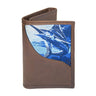 Marlin Men's Trifold Woven Patch Leather Wallet.