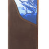 Marlin Men's Secretary Tall Woven Patch Leather Wallet.