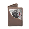 Turkey Men's Trifold Woven Patch Leather Wallet.