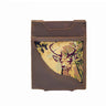 Buck Men's Magnetic Front Pocket Woven Patch Leather Wallet.