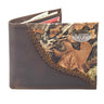Virginia Tech Hokies Camo Corner Leather Wallet – Bifold, Trifold or Tall Roper – Silver Emblem Gift.