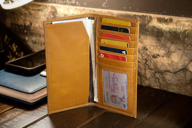 Alabama Crimson Tide Collegiate Embossed Leather Wallet – Tan or Gray – Bifold, Trifold & Tall Roper Styles.
