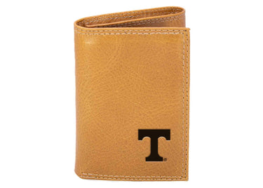 Tennessee Vols Collegiate Embossed Leather Wallet – Tan or Gray – Bifold, Trifold & Tall Roper Styles.