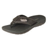 Georgia Southern Eagles Men's Collegiate Flip Flop Sandal. Brown Straps With Metal Concho Logo. Cushioned Insole and Non-skid Outsole.