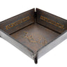 Arkansas Razorbacks Men's Collegiate Valet Tray, Catch-all, Desk Organizer, Nightstand Tray. Brown Burnished Full Grain Leather Finish.