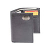 ECU Pirates Pebble Grain Leather Wallet – Bifold, Trifold, Tall Roper & Slim Front Pocket – Black or Brown – Executive Style