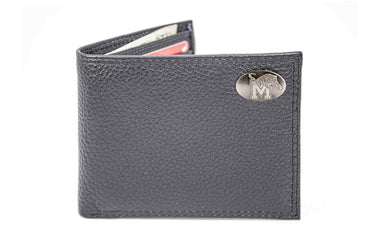 Memphis Tigers Pebble Grain Leather Wallet – Bifold, Trifold, Tall Roper & Slim Front Pocket – Black or Brown – Executive Style