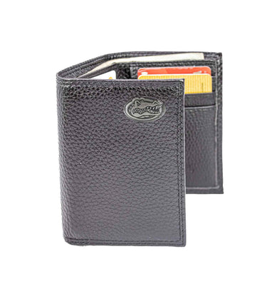 Florida Gators Pebble Grain Leather Wallet – Bifold, Trifold, Tall Roper & Slim Front Pocket – Black or Brown – Executive Style