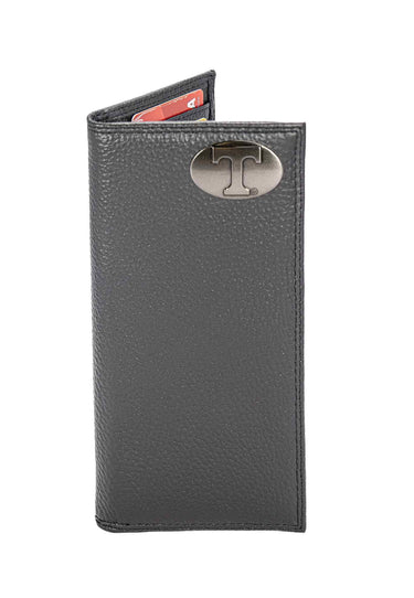 Tennessee Vols Pebble Grain Leather Wallet – Bifold, Trifold, Tall Roper & Slim Front Pocket – Black or Brown – Executive Style