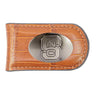 North Carolina State Wolfpack Leather Magnetic Money Clip Wallet - Silver Emblem Fan Gift - 6 Colors