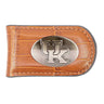 Kentucky Wildcats Leather Magnetic Money Clip Wallet - Silver Emblem Fan Gift - 6 Colors