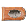 Tennessee Vols Leather Magnetic Money Clip Wallet - Silver Emblem Fan Gift - 6 Colors
