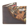 Alabama Crimson Tide Camo Corner Leather Wallet – Bifold, Trifold or Tall Roper – Silver Emblem Gift.