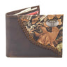 Texas Tech Red Raiders Camo Corner Leather Wallet – Bifold, Trifold or Tall Roper – Silver Emblem Gift.