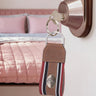 Florida State Seminoles Collegiate Grosgrain Ribbon Key Chain with Leather Accent and Silver Emblem.