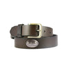 Peanut Kids Leather Brown Belt – Youth Fishing Belt with Emblem S-XL