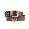 Anchor Leather Belt for Men – Brown Full Grain Casual Nautical Belt