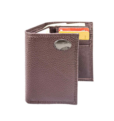 Georgia Southern Eagles Pebble Grain Leather Wallet – Bifold, Trifold, Tall Roper & Slim Front Pocket – Black or Brown – Executive Style