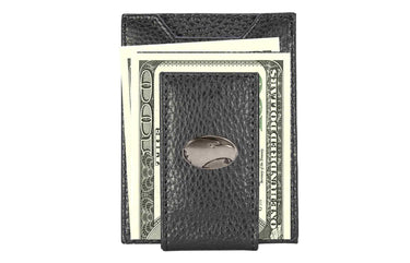Georgia Southern Eagles Pebble Grain Leather Wallet – Bifold, Trifold, Tall Roper & Slim Front Pocket – Black or Brown – Executive Style