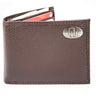 Oklahoma Sooners Pebble Grain Leather Wallet – Bifold, Trifold, Tall Roper & Slim Front Pocket – Black or Brown – Executive Style