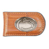 Penn State Nittany Lions Leather Magnetic Money Clip Wallet - Silver Emblem Fan Gift - 6 Colors