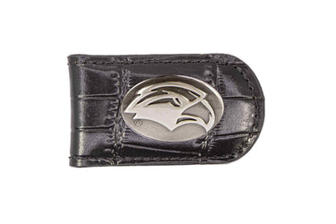 Southern Miss Eagles Leather Magnetic Money Clip Wallet - Silver Emblem Fan Gift - 6 Colors