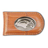 Southern Miss Eagles Leather Magnetic Money Clip Wallet - Silver Emblem Fan Gift - 6 Colors