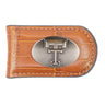 Texas Tech Red Raiders Leather Magnetic Money Clip Wallet - Silver Emblem Fan Gift - 6 Colors