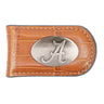 Alabama Crimson Tide Leather Magnetic Money Clip Wallet - Silver Emblem Fan Gift - 6 Colors