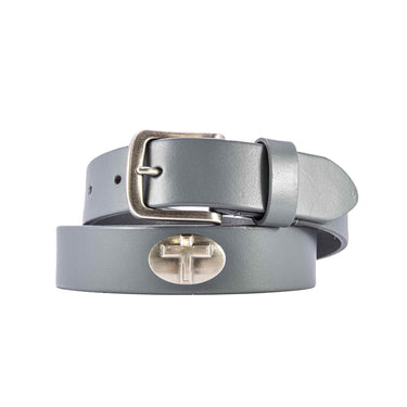 Cross Leather Belt for Men – Brown Full Grain Casual Faith Belt