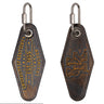 Kentucky Wildcats Collegiate Full Grain Leather Key Fob. Brown Burnished Embossed Keychain.