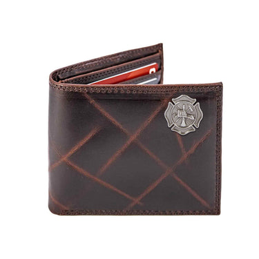 Maltese Cross Leather Bifold Wallet for Men | Full Grain Leather Wallet | Gift for Him